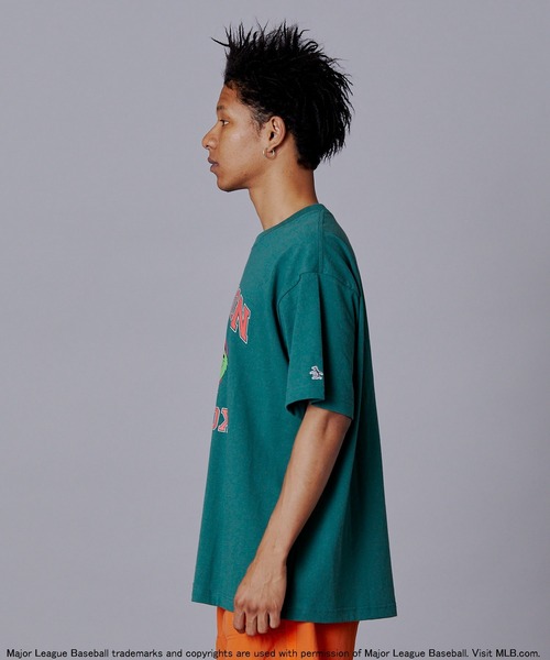 penguin BY MUNSINGWEAR(ペンギン バイ マンシングウェア)の「ペンギン バイ マンシングウェア MLBコラボレーション Tシャツ MLBコラボ メンズ ユニセックス ウェア スポーツウェア ゴルフ(Tシャツ/カットソー・メンズ・グリーン/ホワイト/グレー・S/M/L/XL)」の11枚目の写真