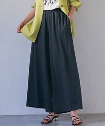 接触冷感 レディゆるシルエットワイドパンツ60丈