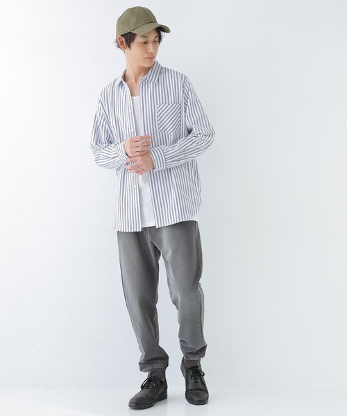 n'OrLABEL(ノアールレーベル)の「『選べる総柄シンプル長袖シャツ』(シャツ/ブラウス・メンズ・ブラック/ネイビー/チェック・2/3)」の6枚目の写真