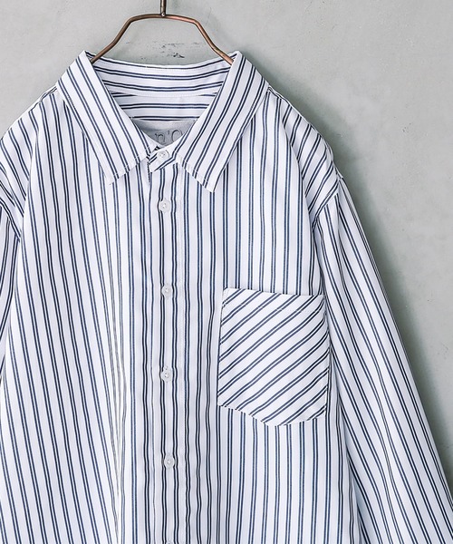 n'OrLABEL(ノアールレーベル)の「『選べる総柄シンプル長袖シャツ』(シャツ/ブラウス・メンズ・ブラック/ネイビー/チェック・2/3)」の11枚目の写真