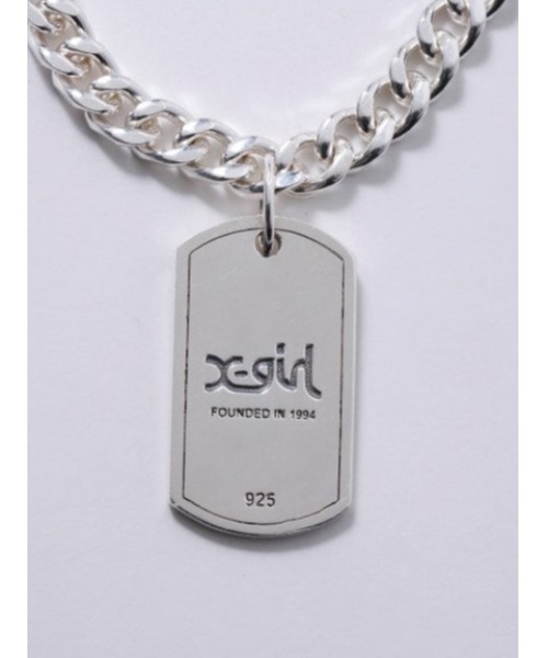 X-girl（エックスガール）の「FLAT LINK CHAIN BRACELET