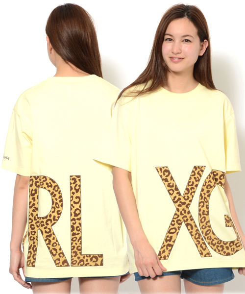 X-girl(エックスガール)の「LEOPARD S/S MENS TEE(Tシャツ/カットソー・レディース・ホワイト/ブラック/イエロー・MEDIUM/LARGE)」の3枚目の写真