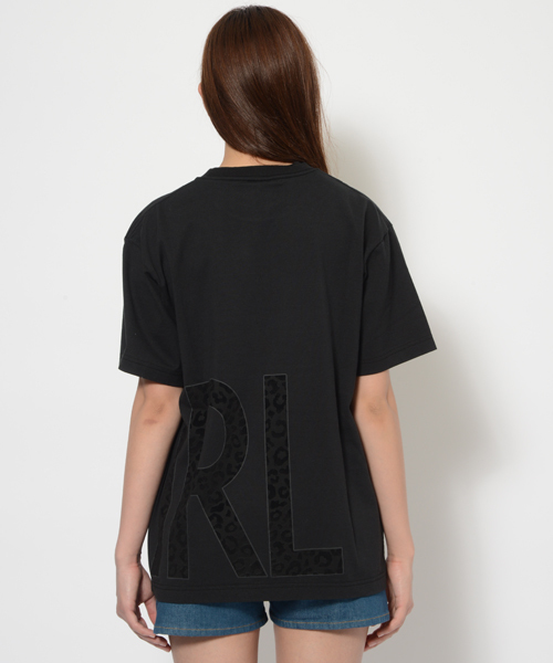 X-girl(エックスガール)の「LEOPARD S/S MENS TEE(Tシャツ/カットソー・レディース・ホワイト/ブラック/イエロー・MEDIUM/LARGE)」の6枚目の写真