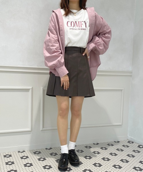 apres jour(アプレジュール)の「フェイクレザータックスカパン【ZOZOTOWN限定アイテム】(スカート・レディース・ダークブラウン/ブラック・X-LARGE/フリー)」の19枚目の写真