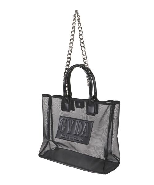 GYDA(ジェイダ)の「メッシュ2WAYトートBAG(トートバッグ・レディース・ブラック/オフホワイト・FREE)」の11枚目の写真