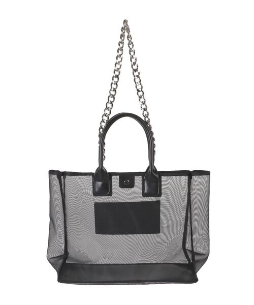 GYDA(ジェイダ)の「メッシュ2WAYトートBAG(トートバッグ・レディース・ブラック/オフホワイト・FREE)」の10枚目の写真