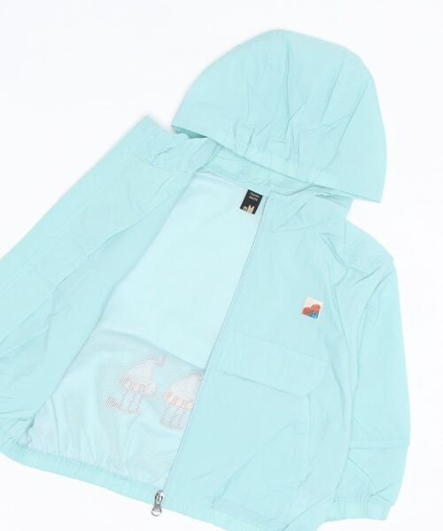 moimoln（モイモルン）の「チューブマンポイントウィンドブレーカー（ナイロンジャケット・キッズ・ミント・110cm/100cm/130cm/120cm）」の7枚目の写真