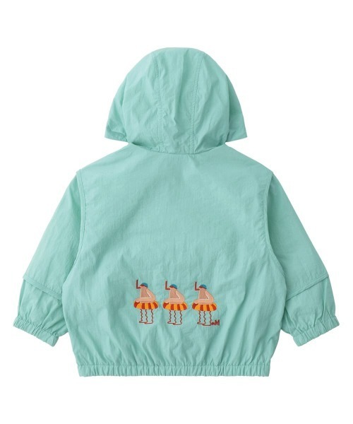 moimoln（モイモルン）の「チューブマンポイントウィンドブレーカー（ナイロンジャケット・キッズ・ミント・110cm/100cm/130cm/120cm）」の5枚目の写真