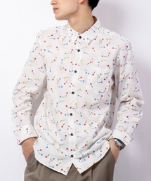 garsonwave（ギャルソンウェーブ）の「garsonwave 日本製トランプ柄・ダーツ柄レギュラーカラー長袖シャツ（シャツ/ブラウス）」