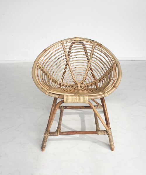 AS KNOW AS plus（アズノゥアズプラス）の「ラタンラウンドミニチェア