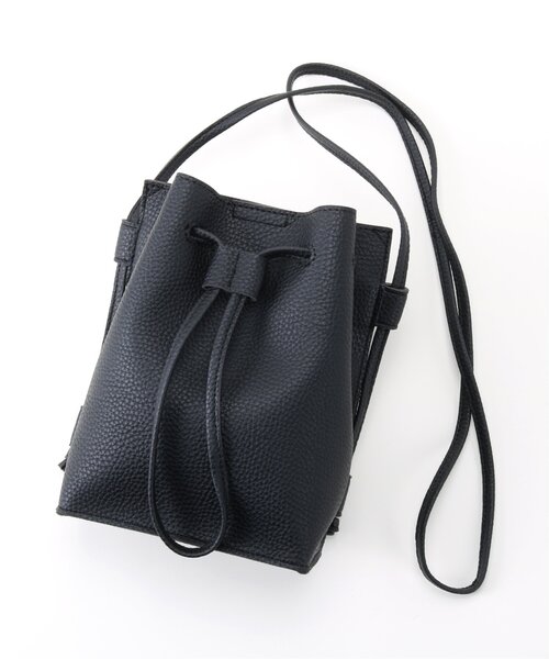 frames RAY CASSIN(フレームスレイカズン)の「バックポケ巾着ミニショルダー(ショルダーバッグ・レディース・ブラック/ピンク/シルバー/キナリ・FREE)」の12枚目の写真