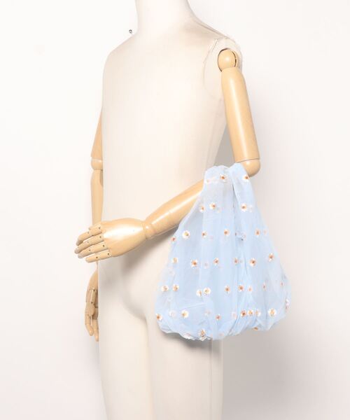 lala Born（ララボーン）の「マーガレットチュールバッグ（ハンドバッグ・レディース・ライトブルー/アイボリー・FREE）」の14枚目の写真