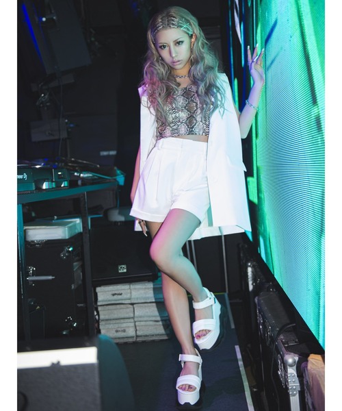 EGOIST(エゴイスト)の「アウト2タックショートパンツ(その他パンツ・レディース・ブラック/ホワイト・M/S)」の12枚目の写真