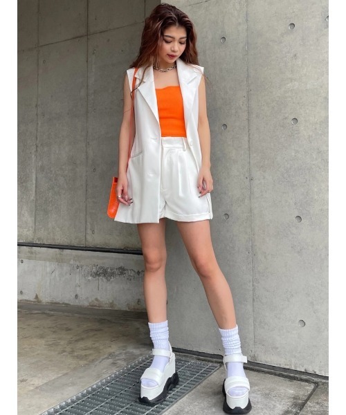 EGOIST(エゴイスト)の「アウト2タックショートパンツ(その他パンツ・レディース・ブラック/ホワイト・M/S)」の22枚目の写真