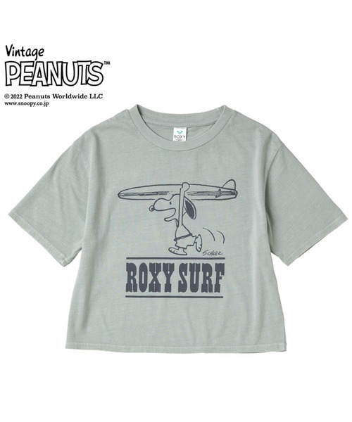 ROXY(ロキシー)の「PEANUTS RG CROPPED T/ロキシーキッズピーナッツコラボ半袖Tシャツ(Tシャツ/カットソー・キッズ・ブラック/ブルー/ナチュラル/ピンク・130/140/150/120)」の3枚目の写真