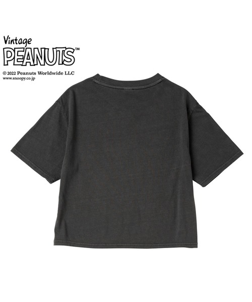 ROXY(ロキシー)の「PEANUTS RG CROPPED T/ロキシーキッズピーナッツコラボ半袖Tシャツ(Tシャツ/カットソー・キッズ・ブラック/ブルー/ナチュラル/ピンク・130/140/150/120)」の7枚目の写真