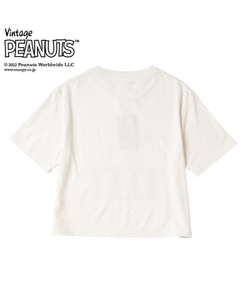 ROXY(ロキシー)の「PEANUTS RG CROPPED T/ロキシーキッズピーナッツコラボ半袖Tシャツ(Tシャツ/カットソー・キッズ・ブラック/ブルー/ナチュラル/ピンク・130/140/150/120)」の8枚目の写真