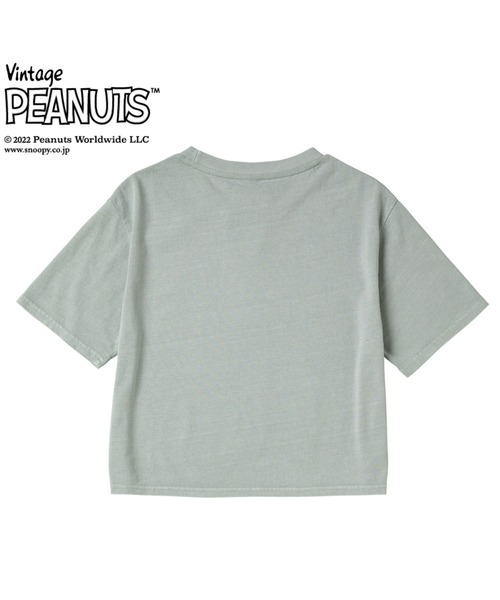 ROXY(ロキシー)の「PEANUTS RG CROPPED T/ロキシーキッズピーナッツコラボ半袖Tシャツ(Tシャツ/カットソー・キッズ・ブラック/ブルー/ナチュラル/ピンク・130/140/150/120)」の6枚目の写真