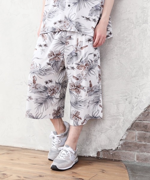 TopIsm(トップイズム)の「ワイドシルエット 総柄無地 半袖オープンカラーシャツ&ハーフパンツセットアップ(シャツ/ブラウス・メンズ・ネイビー/チャコールグレー/ブラック/ブラック系1/ブラック系5/グレー系/ネイビー系/ブルー系/ホワイト系その他/ブルー・M/L/XL)」の13枚目の写真