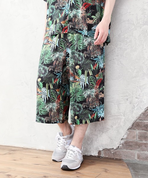 TopIsm(トップイズム)の「ワイドシルエット 総柄無地 半袖オープンカラーシャツ&ハーフパンツセットアップ(シャツ/ブラウス・メンズ・ネイビー/チャコールグレー/ブラック/ブラック系1/ブラック系5/グレー系/ネイビー系/ブルー系/ホワイト系その他/ブルー・M/L/XL)」の19枚目の写真