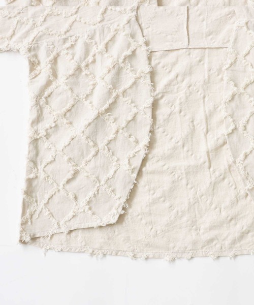 antiqua（アンティカ）の「綿麻フリンジジャケット（テーラードジャケット・レディース・ブラック/ベージュ・FREE）」の22枚目の写真