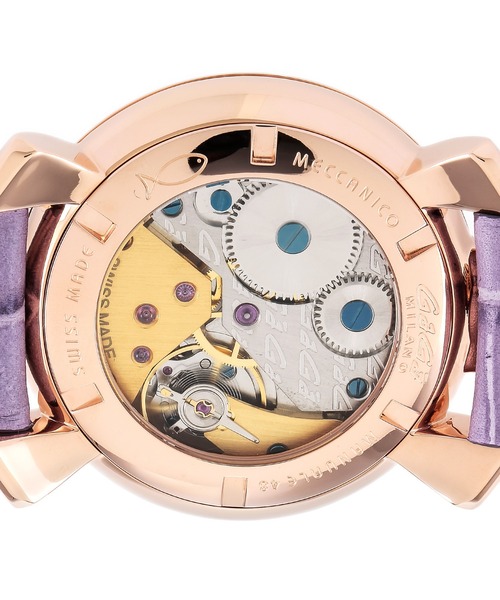 GaGa MILANO(ガガミラノ)の「GaGa MILANO/ガガミラノ MANUALE48MM 腕時計 5011MOS01S ユニセックス(アナログ腕時計・レディース・パープル・FREE)」の5枚目の写真