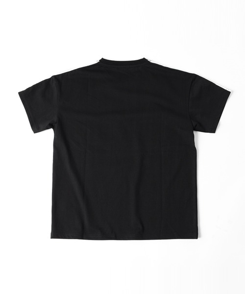 GLAZOS（グラソス）の「接触冷感・ドロップショルダー袖ライン半袖Tシャツ（Tシャツ/カットソー・キッズ・ブルー/ブラック/ホワイト・160cm/140cm/170cm/150cm/130cm）」の15枚目の写真