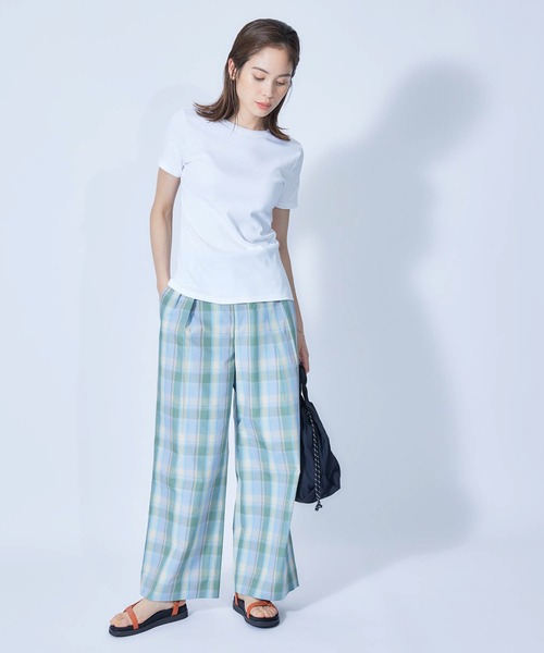 PETIT BATEAU(プチバトー)の「【PETIT BATEAU】TEE-SHIRT ICONIQUE MC COL ROND Coton Epais bio for ROPE'(Tシャツ/カットソー・レディース・ブラック/サックスブルー/ブルー/ホワイト系その他/レッド系その他2・38/36)」の7枚目の写真