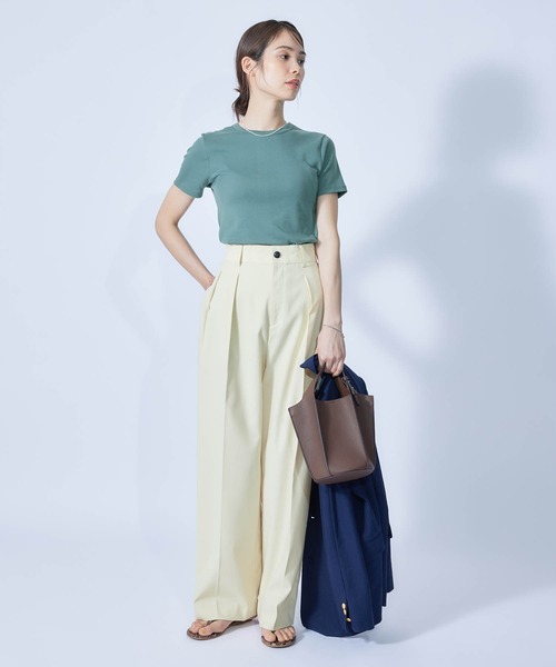 PETIT BATEAU(プチバトー)の「【PETIT BATEAU】TEE-SHIRT ICONIQUE MC COL ROND Coton Epais bio for ROPE'(Tシャツ/カットソー・レディース・ブラック/サックスブルー/ブルー/ホワイト系その他/レッド系その他2・38/36)」の9枚目の写真