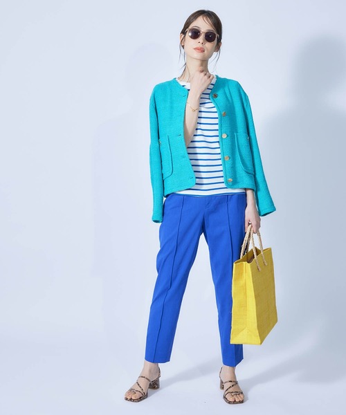 PETIT BATEAU(プチバトー)の「【PETIT BATEAU】TEE-SHIRT ICONIQUE MC COL ROND Coton Epais bio for ROPE'(Tシャツ/カットソー・レディース・ブラック/サックスブルー/ブルー/ホワイト系その他/レッド系その他2・38/36)」の10枚目の写真