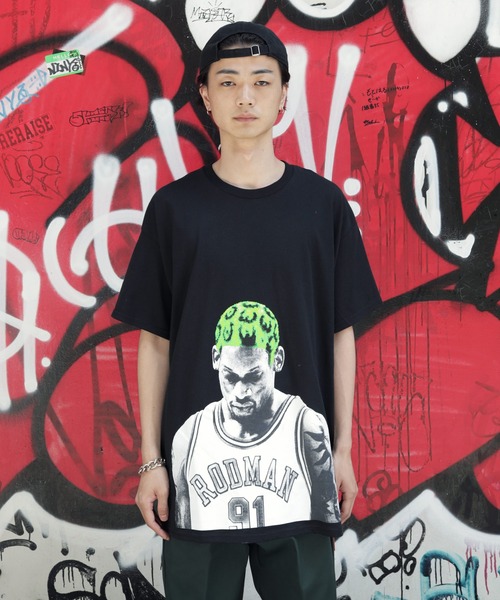 Lulu ＆ Arnie（るるあんどあーにー）の「RODMAN BRAND / ロッドマン ブランド PREMIUM COTTON GRAPHIC T-SHIRT プレミアム コットン グラフィック Tシャツ（Tシャツ/カットソー・メンズ・ホワイト/ブラック・MEDIUM/LARGE/X-LARGE）」の14枚目の写真