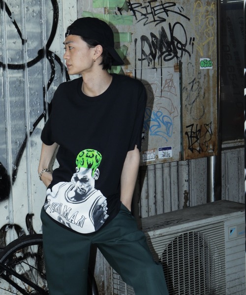 Lulu ＆ Arnie（るるあんどあーにー）の「RODMAN BRAND / ロッドマン ブランド PREMIUM COTTON GRAPHIC T-SHIRT プレミアム コットン グラフィック Tシャツ（Tシャツ/カットソー・メンズ・ホワイト/ブラック・MEDIUM/LARGE/X-LARGE）」の10枚目の写真