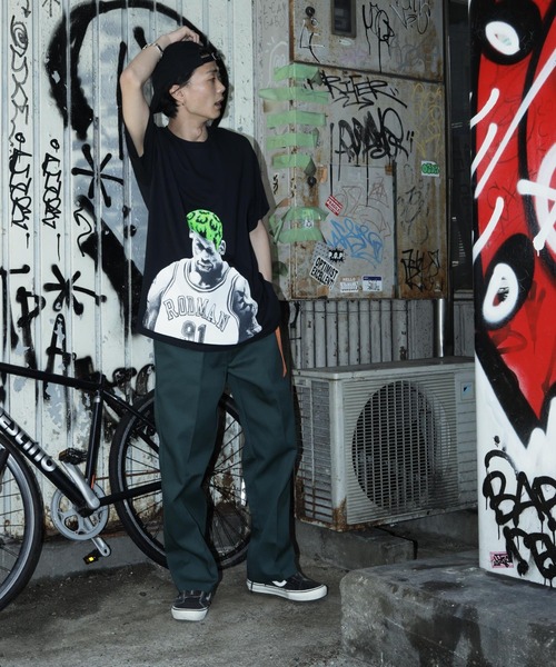 Lulu ＆ Arnie（るるあんどあーにー）の「RODMAN BRAND / ロッドマン ブランド PREMIUM COTTON GRAPHIC T-SHIRT プレミアム コットン グラフィック Tシャツ（Tシャツ/カットソー・メンズ・ホワイト/ブラック・MEDIUM/LARGE/X-LARGE）」の12枚目の写真