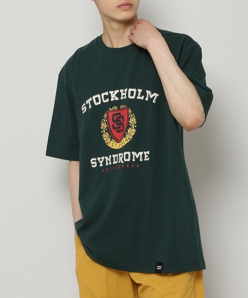 STOCKHOLM SYNDROME（ストックホルムシンドローム）の「STOCKHOLM SYNDROME／SCSUCT08　2297800（Tシャツ/カットソー・メンズ・パープル/ネイビー/クリアグリーン・FREE）」の2枚目の写真