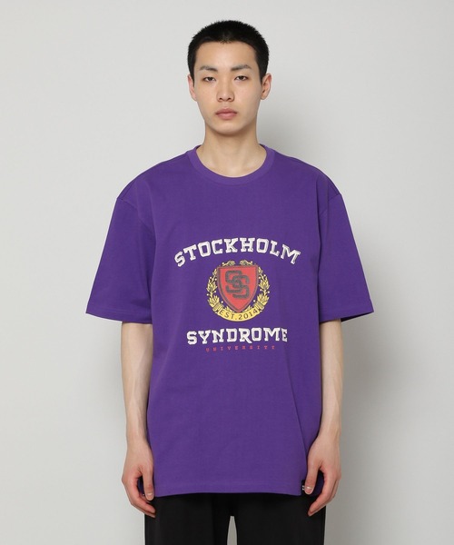 STOCKHOLM SYNDROME（ストックホルムシンドローム）の「STOCKHOLM SYNDROME／SCSUCT08　2297800（Tシャツ/カットソー・メンズ・パープル/ネイビー/クリアグリーン・FREE）」の5枚目の写真