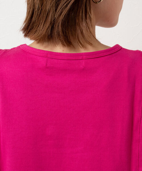 NOLLEY’S Sophi(ノーリーズソフィ)の「ショルダー切替プチスリーブTシャツ(Tシャツ/カットソー・レディース・チャコールグレー/ブラック/ピンク/グリーン/オフホワイト・38)」の21枚目の写真