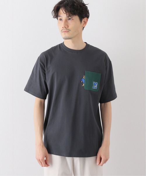 B.C STOCK(ベーセーストック)の「KNIT PK MASCOT S/S-T(Tシャツ/カットソー・メンズ・ホワイト/ブラック/グリーン/ホワイト系その他・MEDIUM/LARGE)」の5枚目の写真