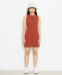 X-girl | DEFORMED RIB TANK DRESS/リブタンク ワンピース(ワンピース)