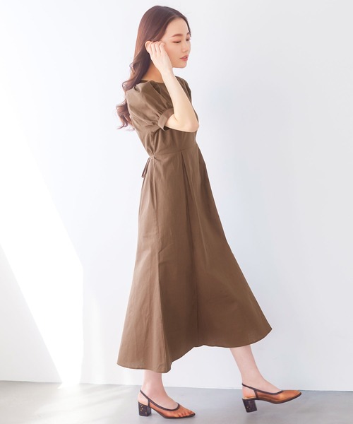 KOBE LETTUCE(コウベレタス)の「リネンブレンドマーメイドワンピース(ワンピース・レディース・ベージュ/ブラウン/オレンジ・S/M)」の11枚目の写真