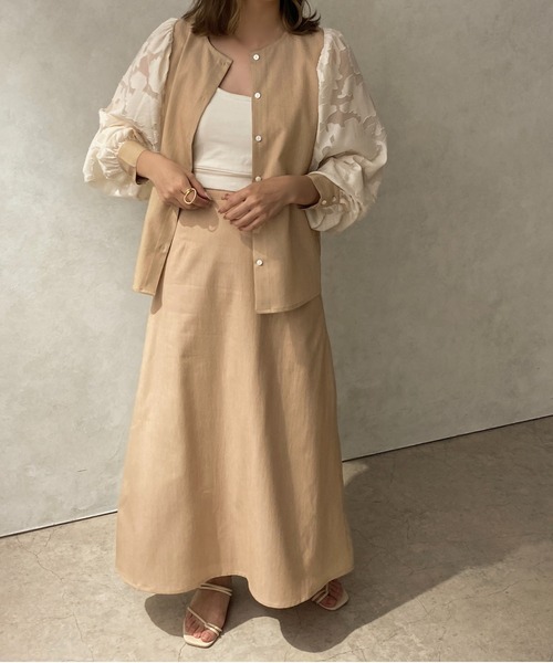 apres jour clair（アプレジュールクレア）の「【apres jour clair】フレアスカート【ZOZOTOWN限定アイテム】（スカート・レディース・アイボリー/ベージュ・フリー/X-LARGE）」の12枚目の写真