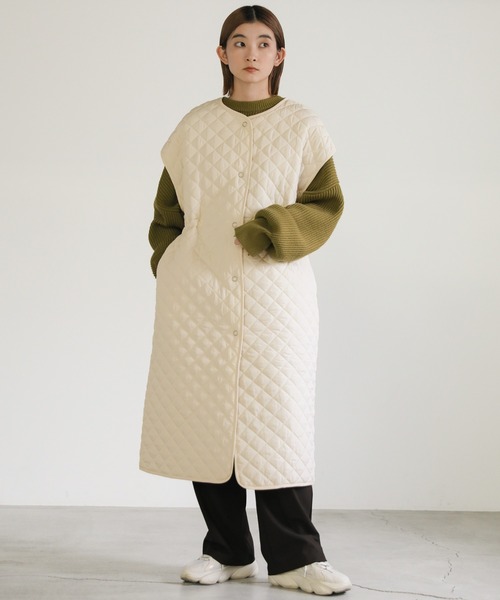 select MOCA（セレクトモカ）の「キルティングロングベスト（ベスト