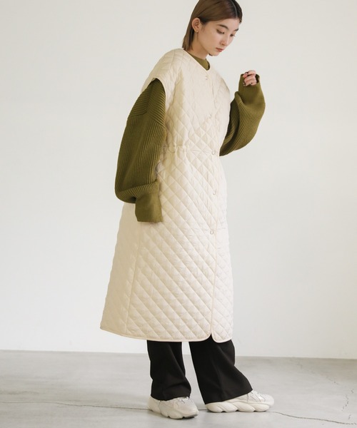 select MOCA（セレクトモカ）の「キルティングロングベスト（ベスト