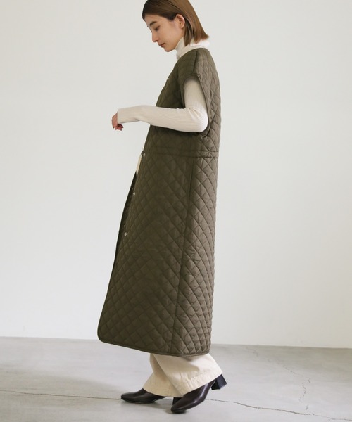 select MOCA（セレクトモカ）の「キルティングロングベスト（ベスト