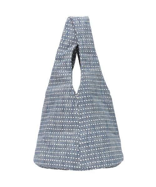 Plantation（プランテーション）の「クロスハンドルバッグサシコメランジ（トートバッグ・レディース・オフホワイト/ブルー/ネイビー・FREE）」の3枚目の写真