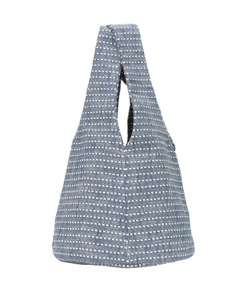 Plantation（プランテーション）の「クロスハンドルバッグサシコメランジ（トートバッグ・レディース・オフホワイト/ブルー/ネイビー・FREE）」の11枚目の写真