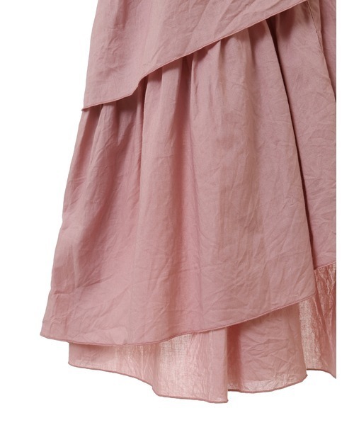 PINK HOUSE ピンクハウス チュニック フリル リボン ピンクハウス ドットチュールフリルチュニックワンピース パープル