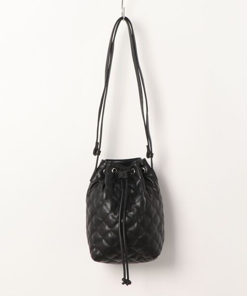 AMERICAN HOLIC（アメリカンホリック）の「キルティング巾着ショルダーバッグ（ショルダーバッグ・レディース・ブラック・FREE）」の7枚目の写真