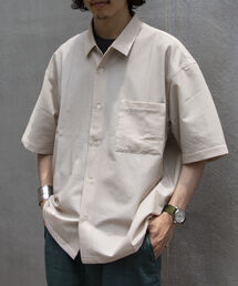 GLOSTER | 【GLOSTER/グロスター】レギュラーカラー シアサッカーオーバーシャツ(シャツ/ブラウス)