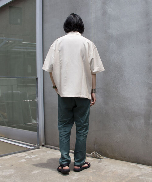 GLOSTER（グロスター）の「【GLOSTER/グロスター】レギュラーカラー シアサッカーオーバーシャツ（シャツ/ブラウス・メンズ・ホワイト系その他4/ブルー系その他7/ベージュ系その他3・L/M）」の5枚目の写真