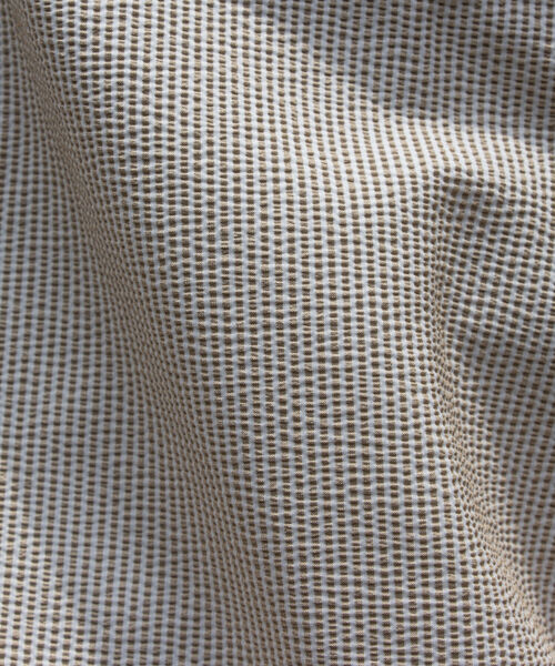 GLOSTER（グロスター）の「【GLOSTER/グロスター】レギュラーカラー シアサッカーオーバーシャツ（シャツ/ブラウス・メンズ・ホワイト系その他4/ブルー系その他7/ベージュ系その他3・L/M）」の10枚目の写真